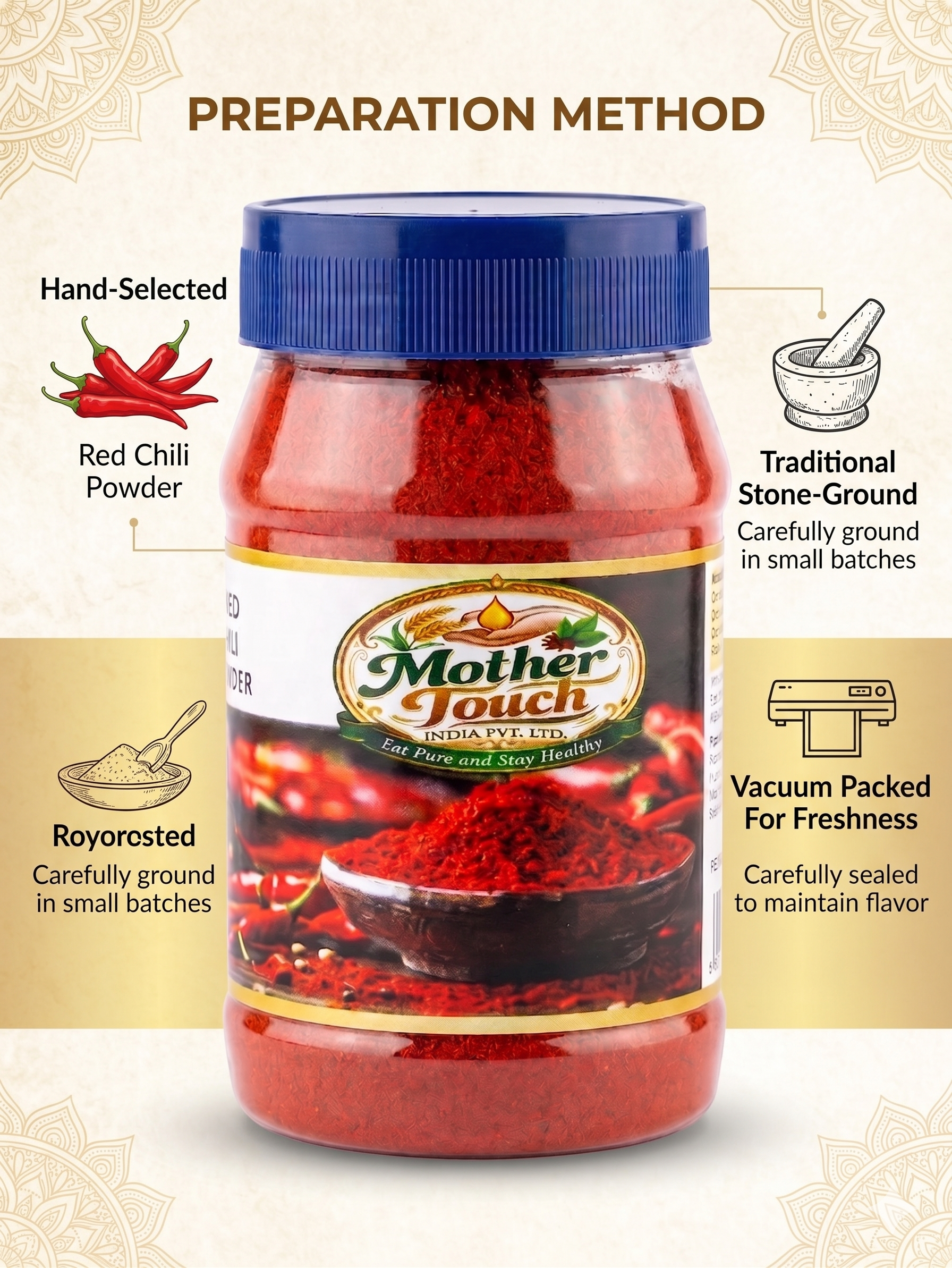 Kashmiri Red Chili Powder 100 Gram. - Image 3