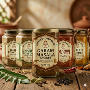 Combined Masala Powder of Jeera, Dhaniya, Kashmiri Red Mirch, Haldi and Garam Masala (100 Gram each)